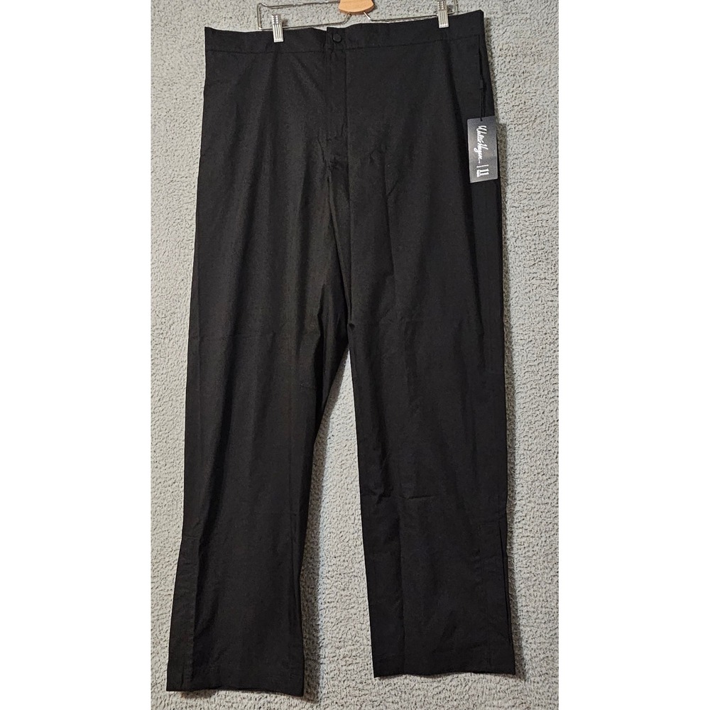 Walter Hagen Golf Rain Pants Mens XL x 32 Black Waterproof Windbreaker NWT